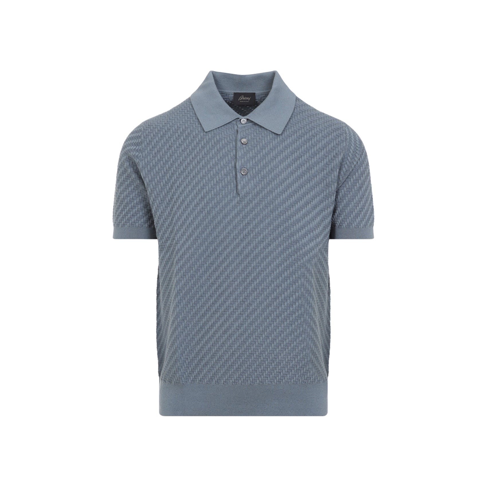 Ss Polo Blue Cotton Silk Cashmere Tshirt