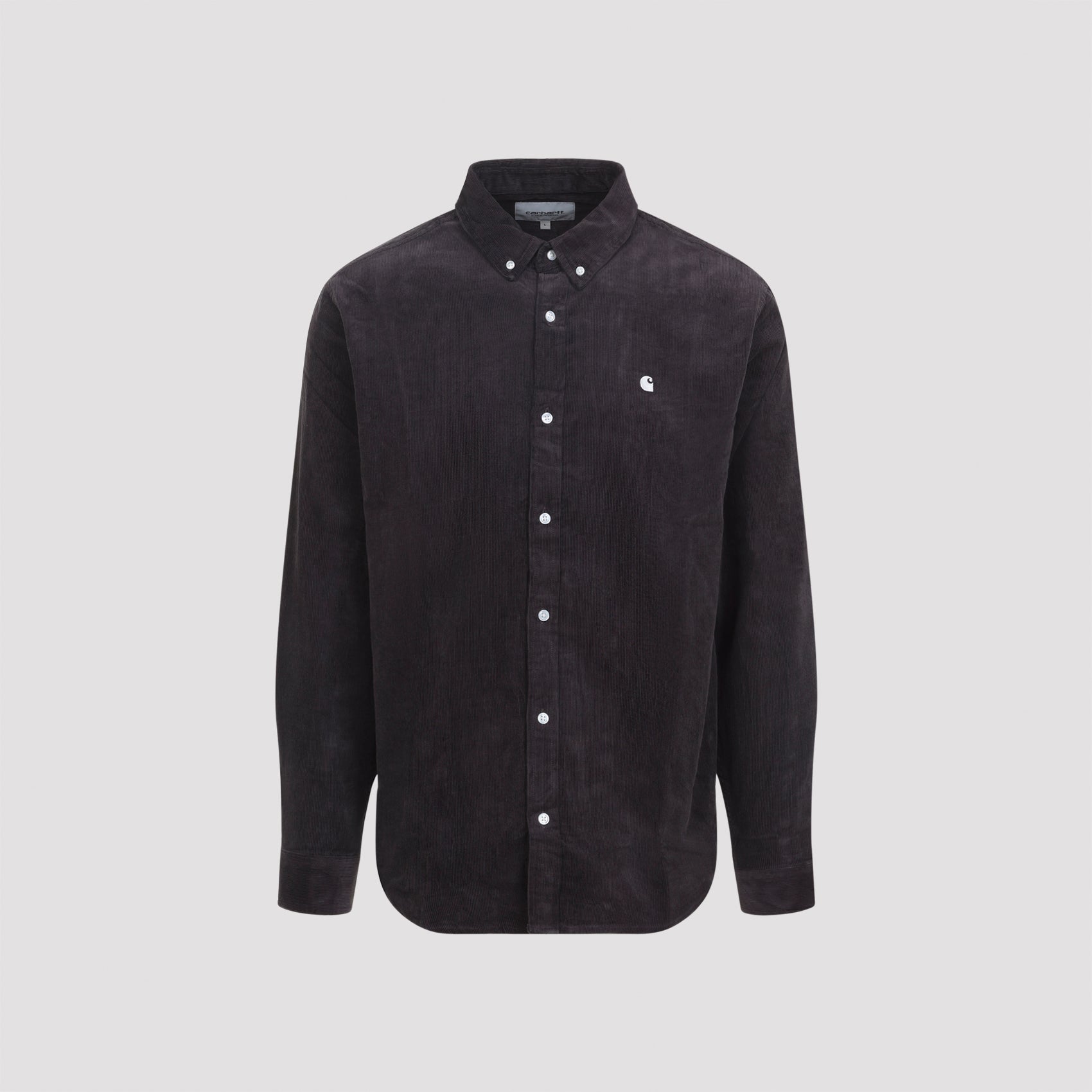 Madison Fine Cord Shirt Grey Cotton
