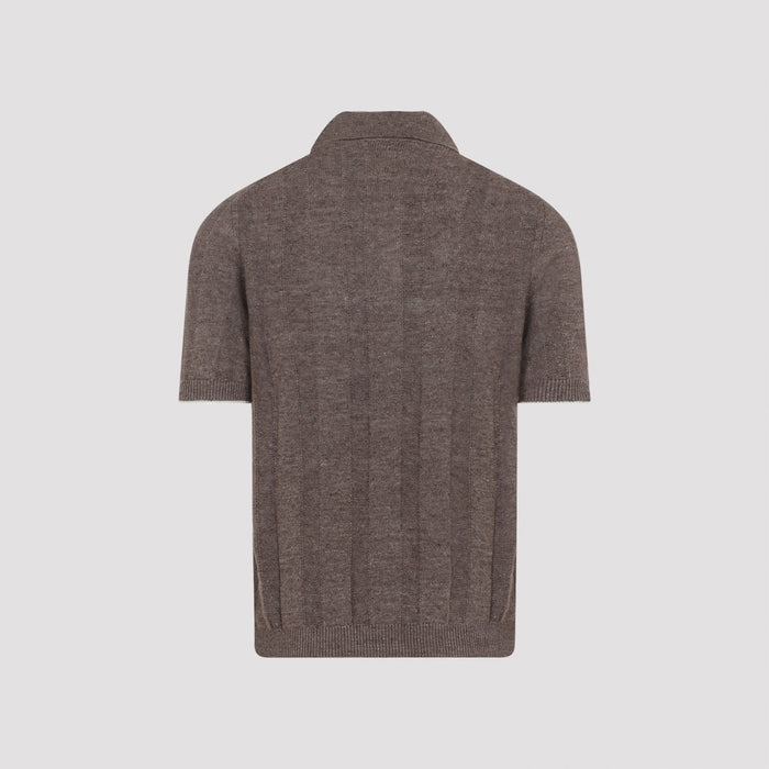 Costa Polo Brown Linen Cotton