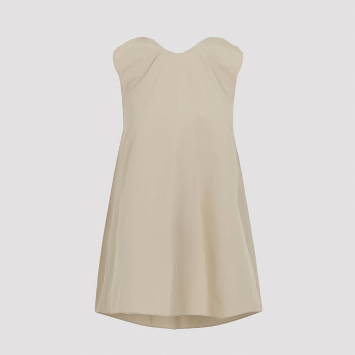 Draped Back Top Nude & Neutrals Cotton