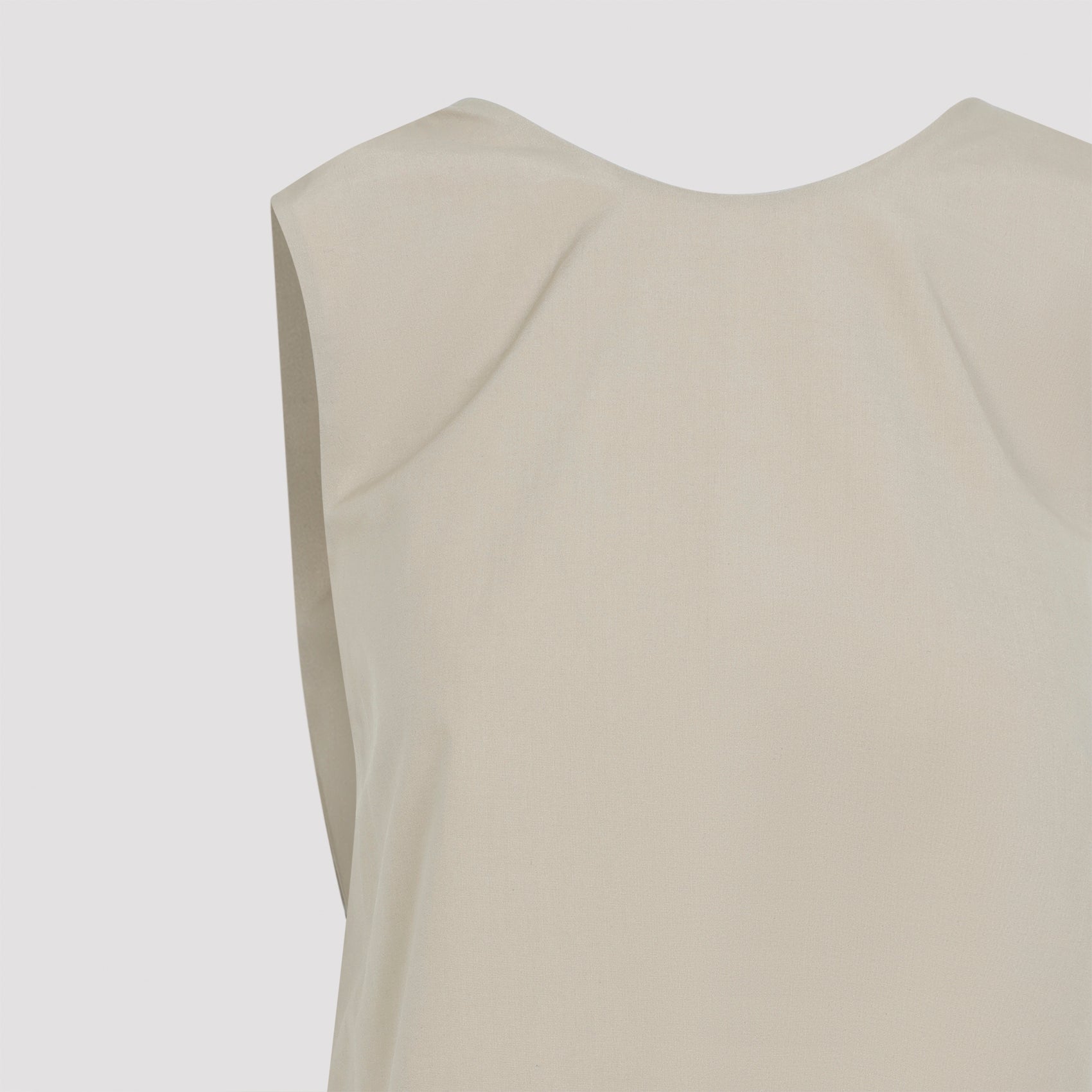 Draped Back Top Nude & Neutrals Cotton
