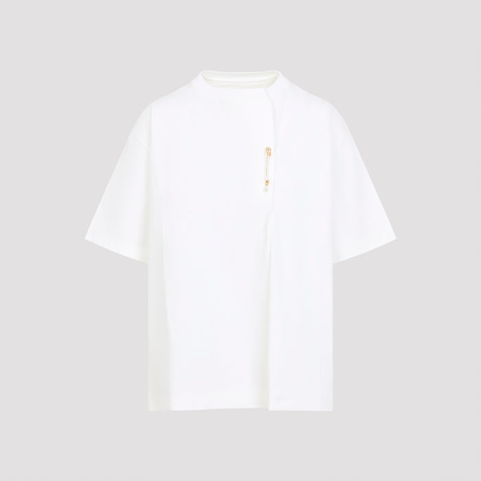 Kilt Pin T-shirt White Cotton Tshirt