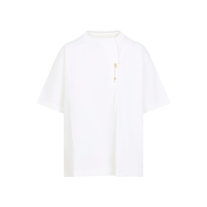 Kilt Pin T-shirt White Cotton Tshirt