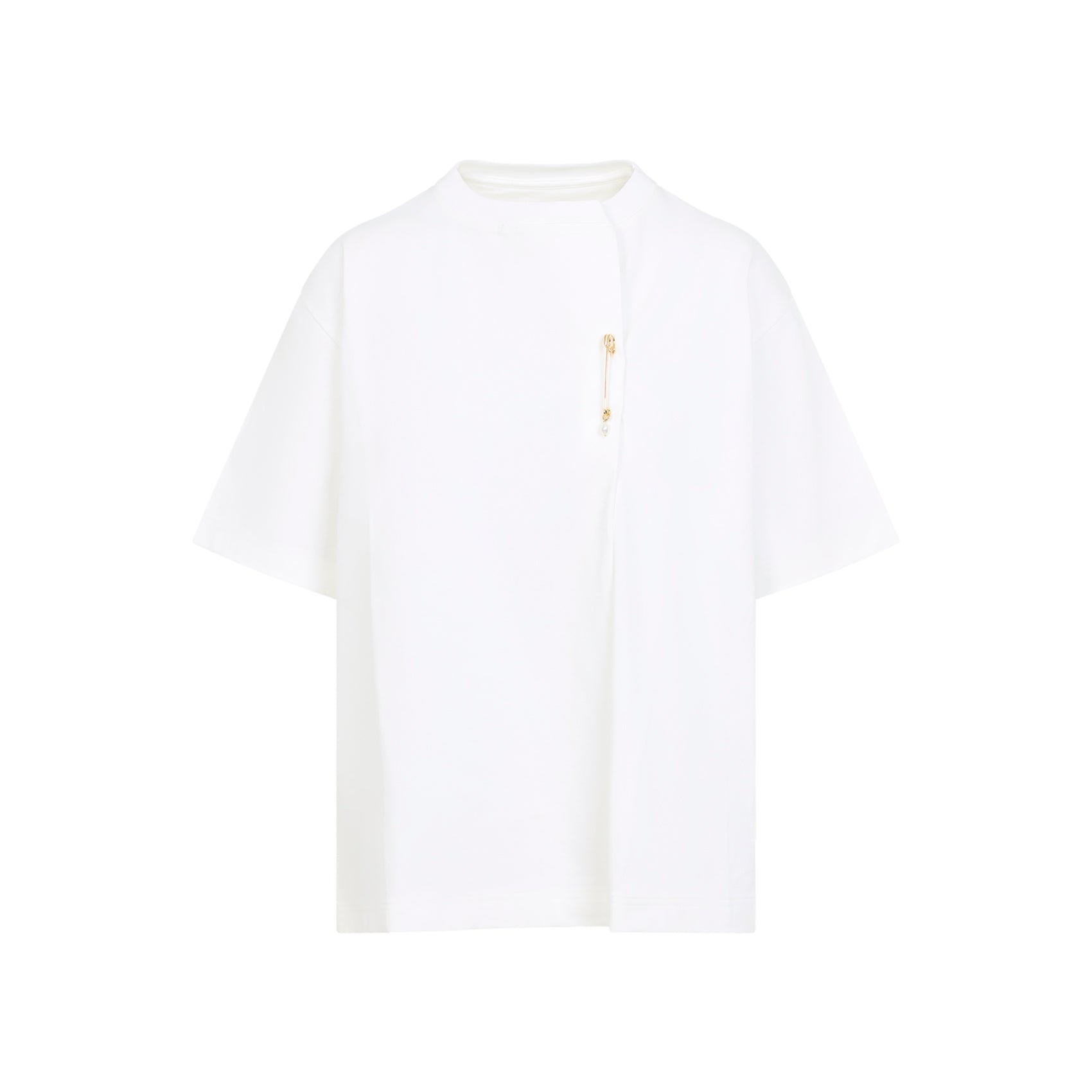 Kilt Pin T-shirt White Cotton Tshirt