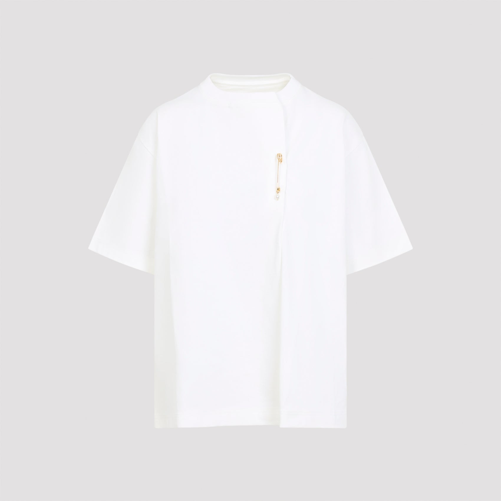 Kilt Pin T-shirt White Cotton Tshirt