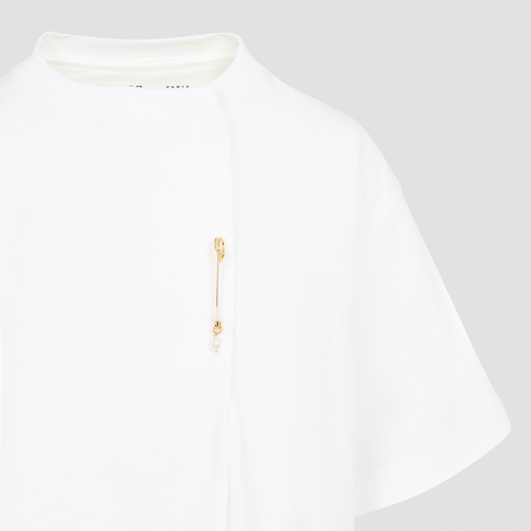 Kilt Pin T-shirt White Cotton Tshirt