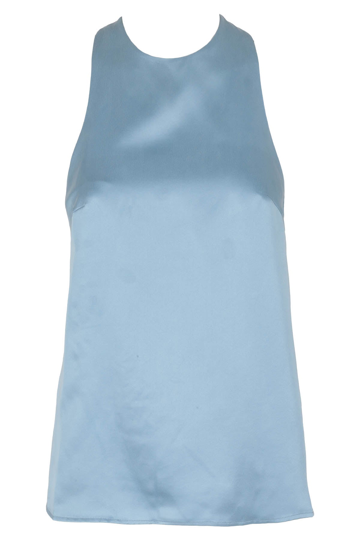 Silk Tank Top Blue Seta