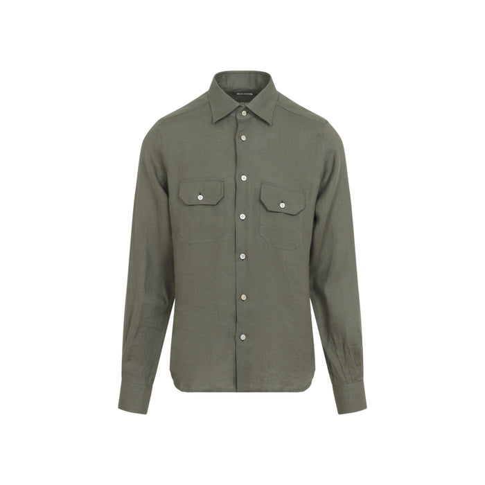 Linen Shirt Green