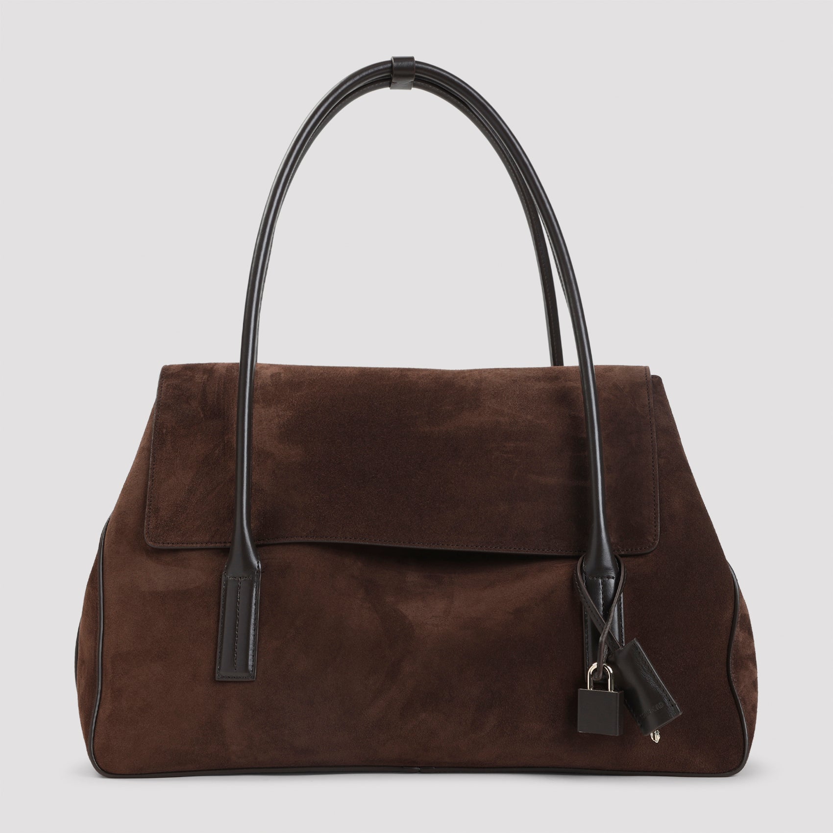 Calf Leather Shoulder Bag Brown