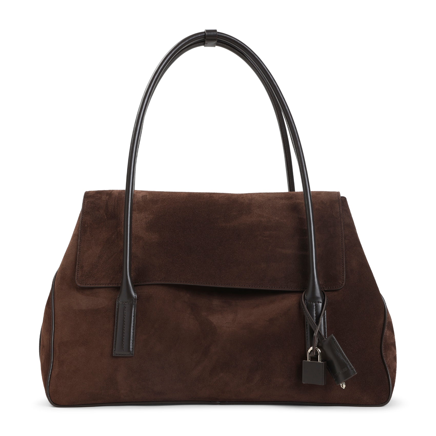 Calf Leather Shoulder Bag Brown