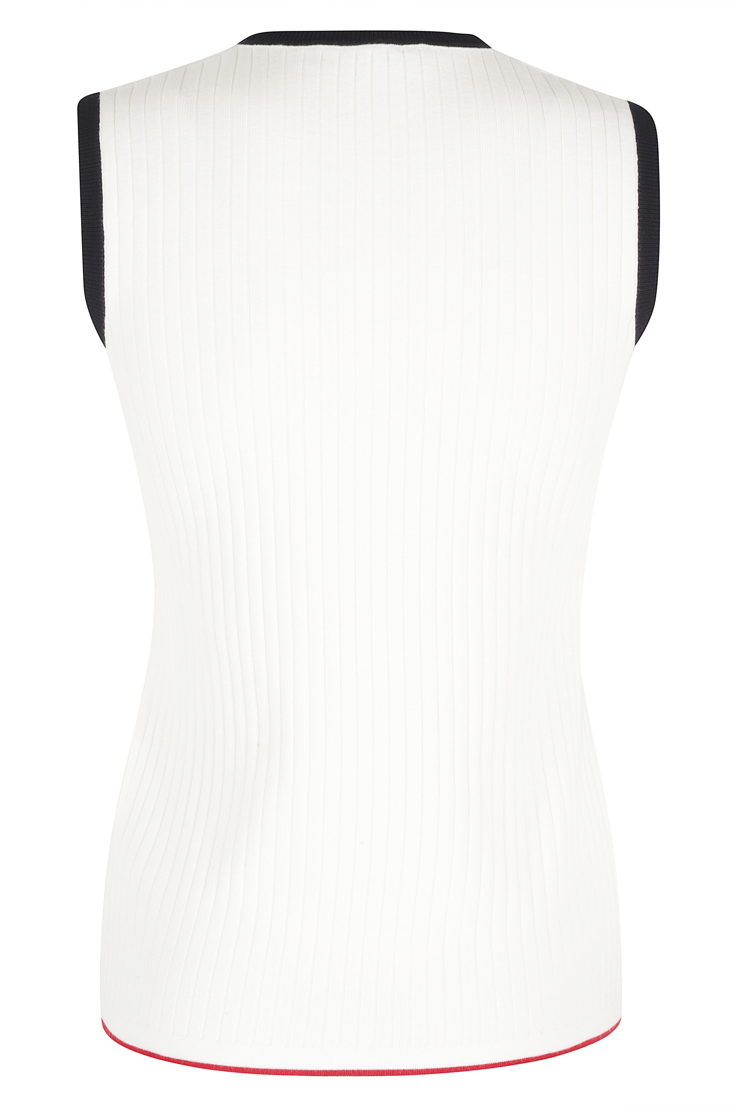 Umile White Viscosa Poliestere Gilet