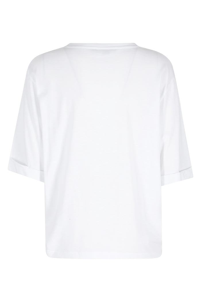 Girocollo Con Nodo White Cotone Maglia
