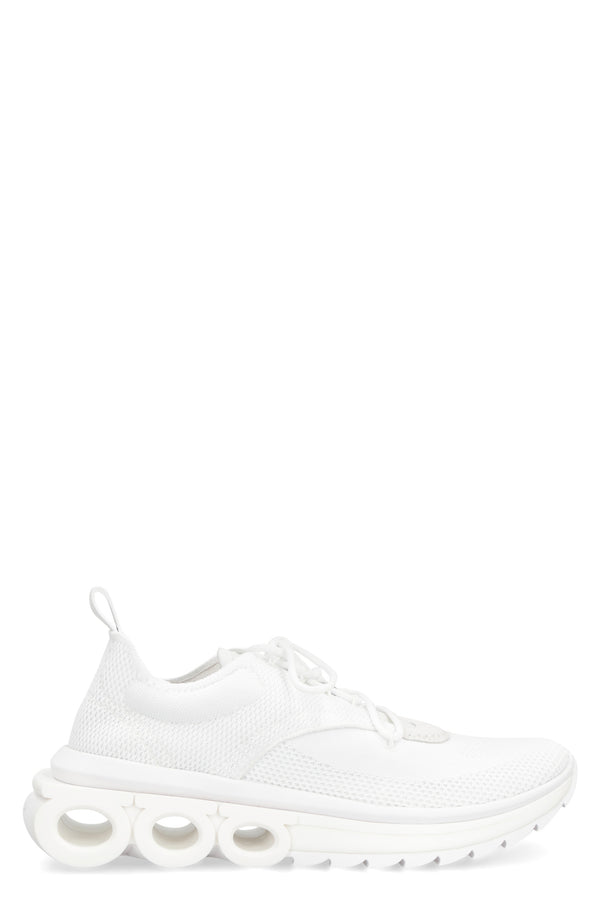 Fabric Low-Top Sneakers White Trainers