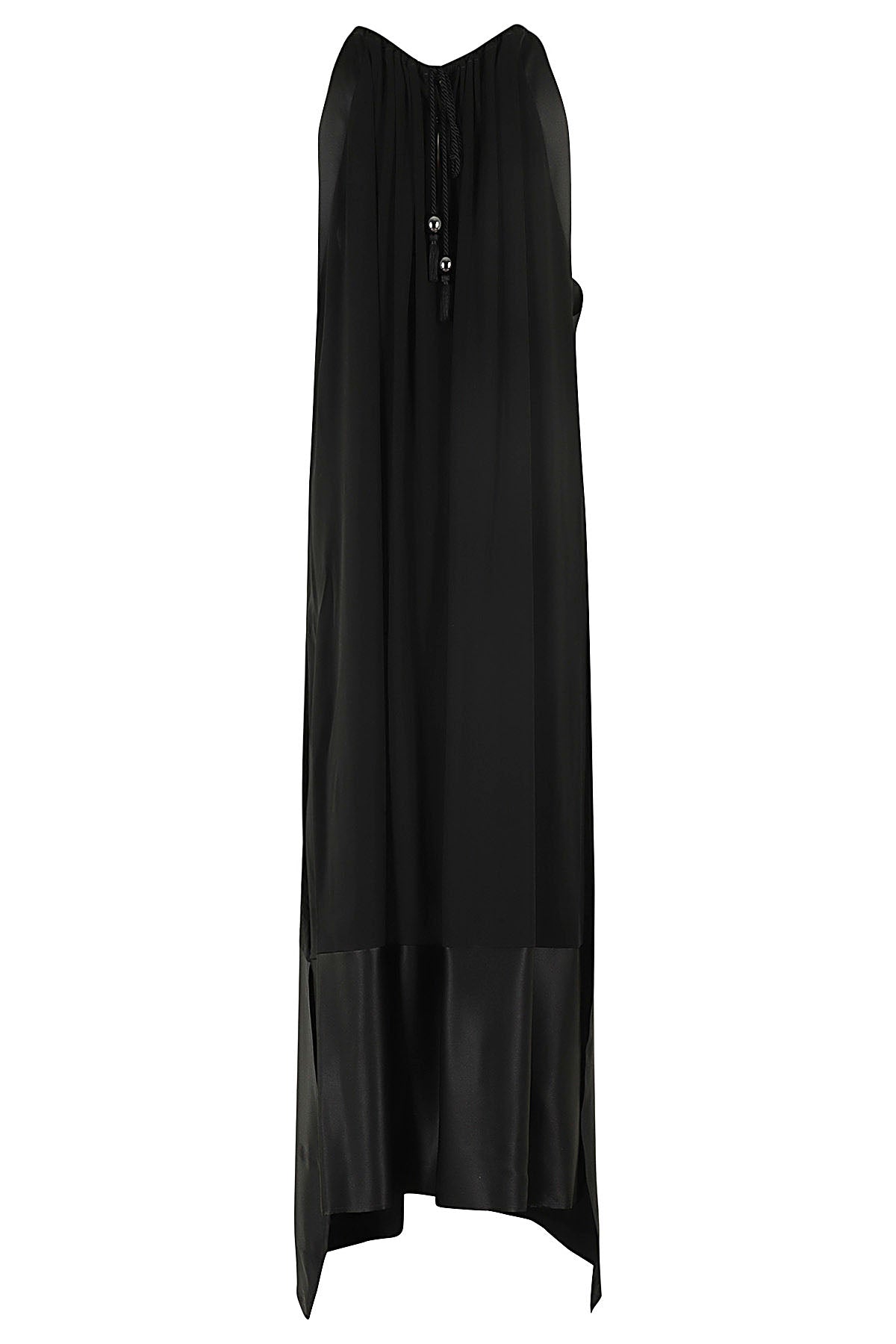 Samaria Black Viscose Elastane Abito