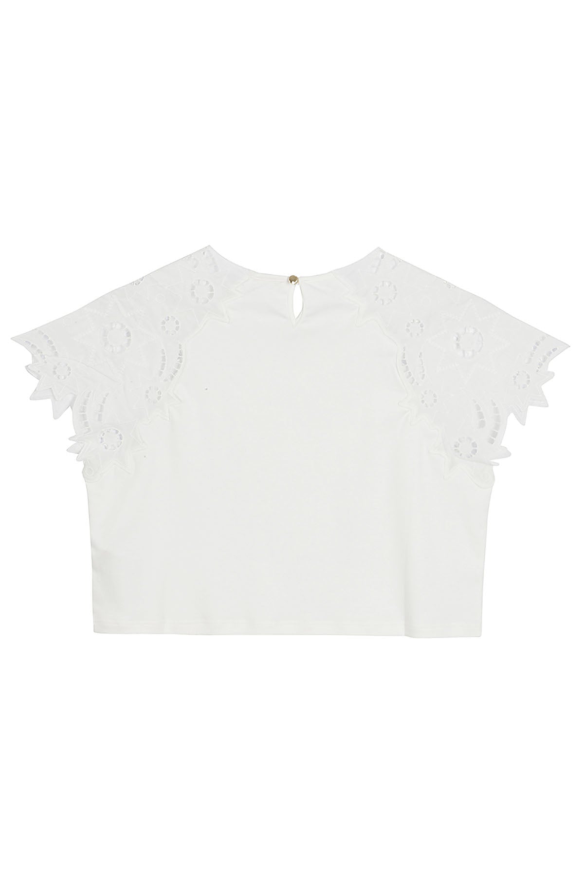 Top White Cotton Maglia