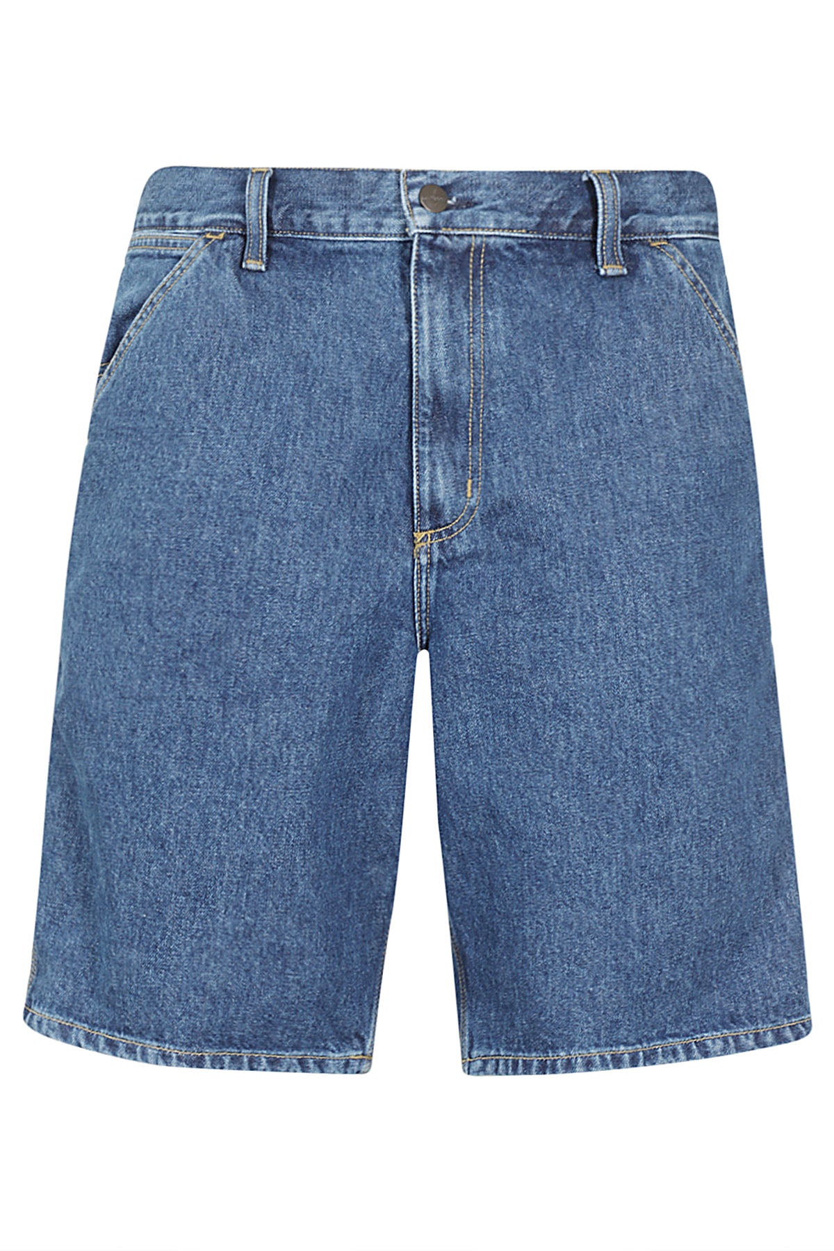 Single Knee Blue Cotone Short