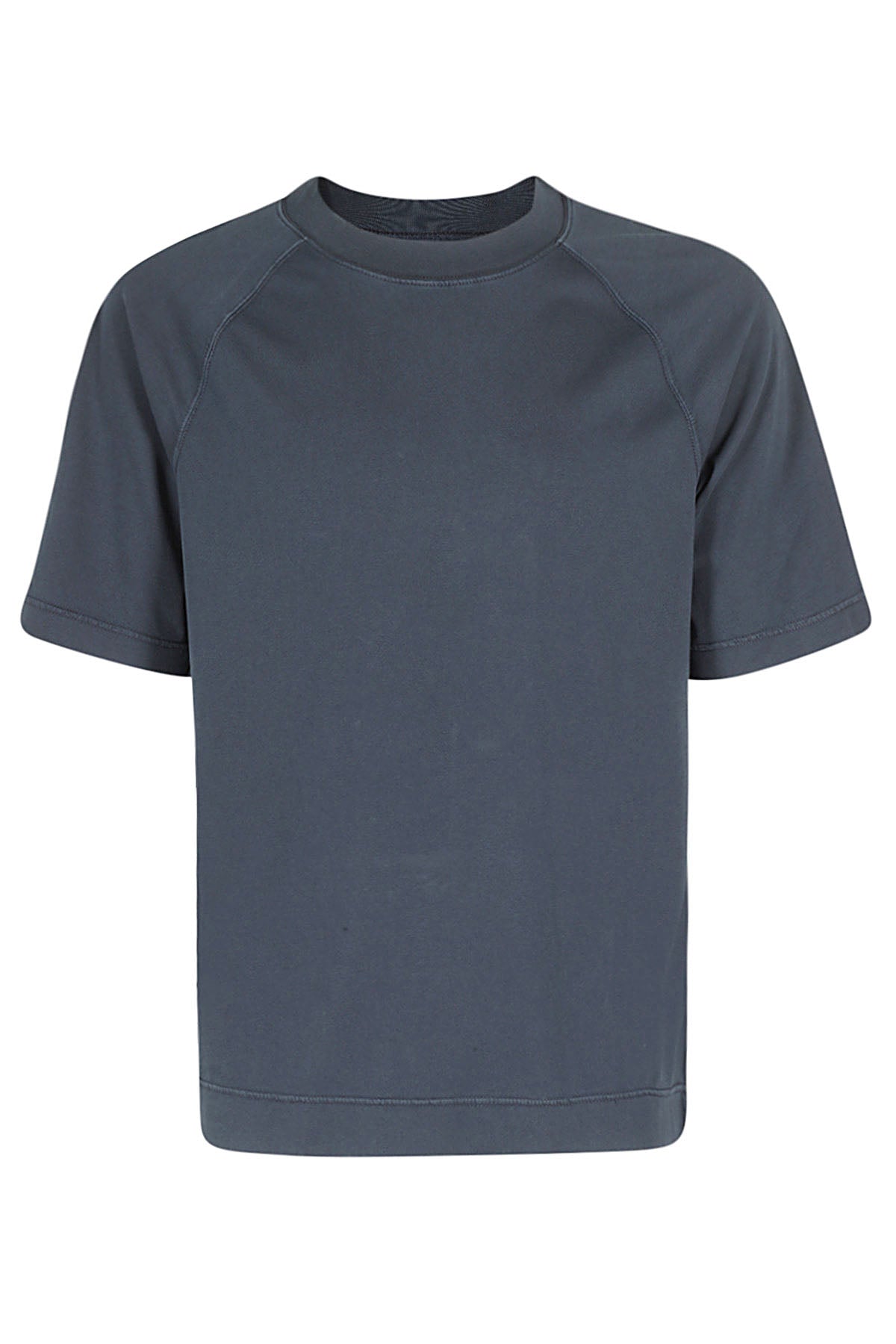 Girocollo Raglan Jersey Blue Cotton T-shirt