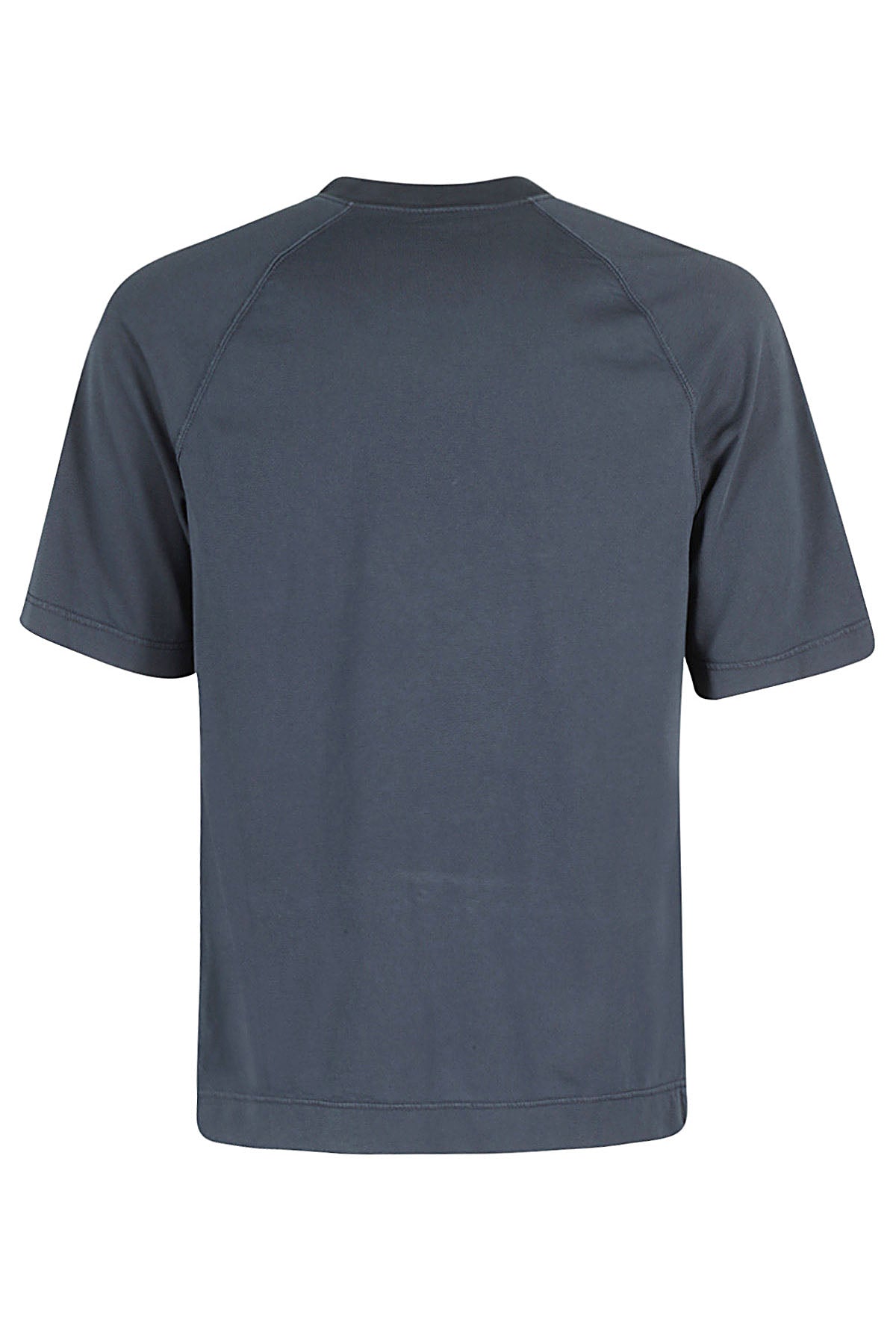 Girocollo Raglan Jersey Blue Cotton T-shirt