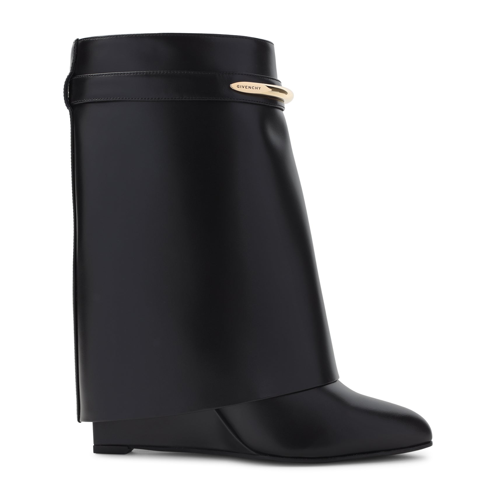 Shark Pinch Ankle Boot Black Leather