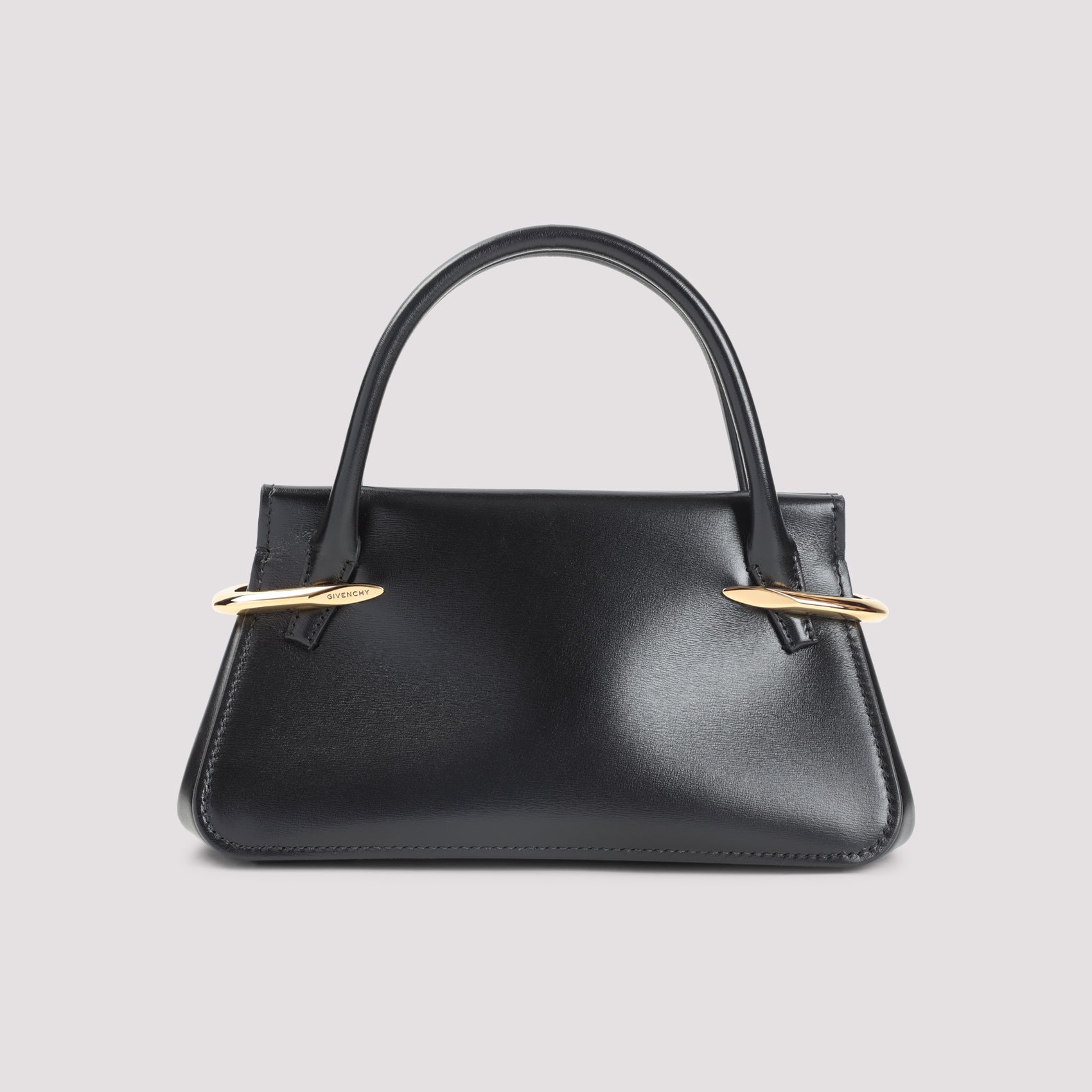 Mini Pinch Shoulder Bag Black Calf Leather