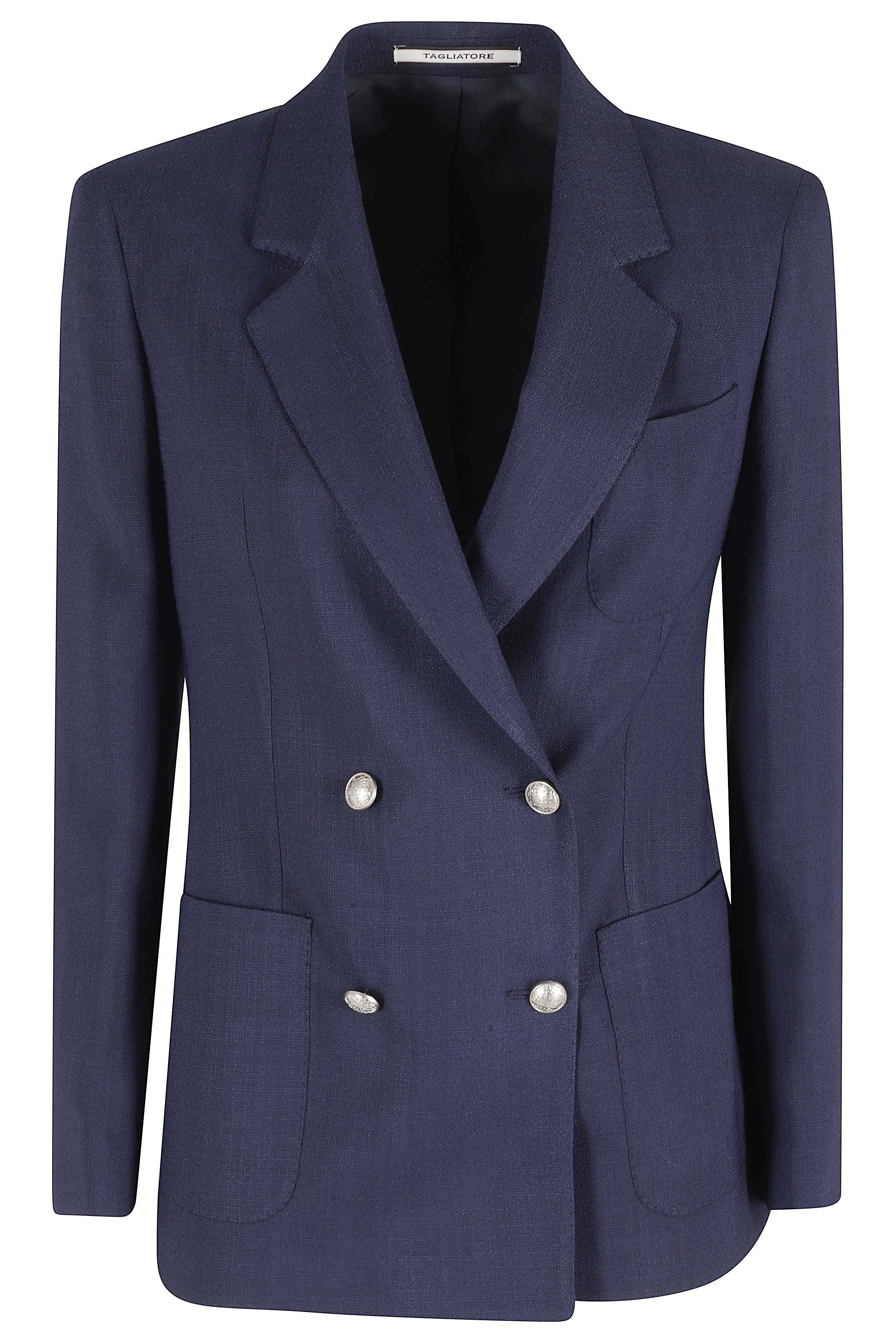 Giacca Blue Viscosa Poliammide Lyocell Blazer