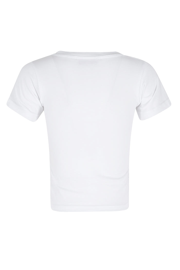 Make Hearts Beat Again Print Baby Tshirt White Cotone T-shirt