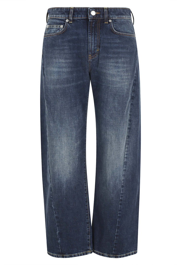 Cincity Pantalone Curved Blue Cotone Elastan Jean
