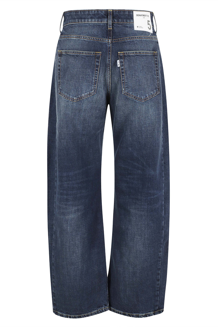 Cincity Pantalone Curved Blue Cotone Elastan Jean