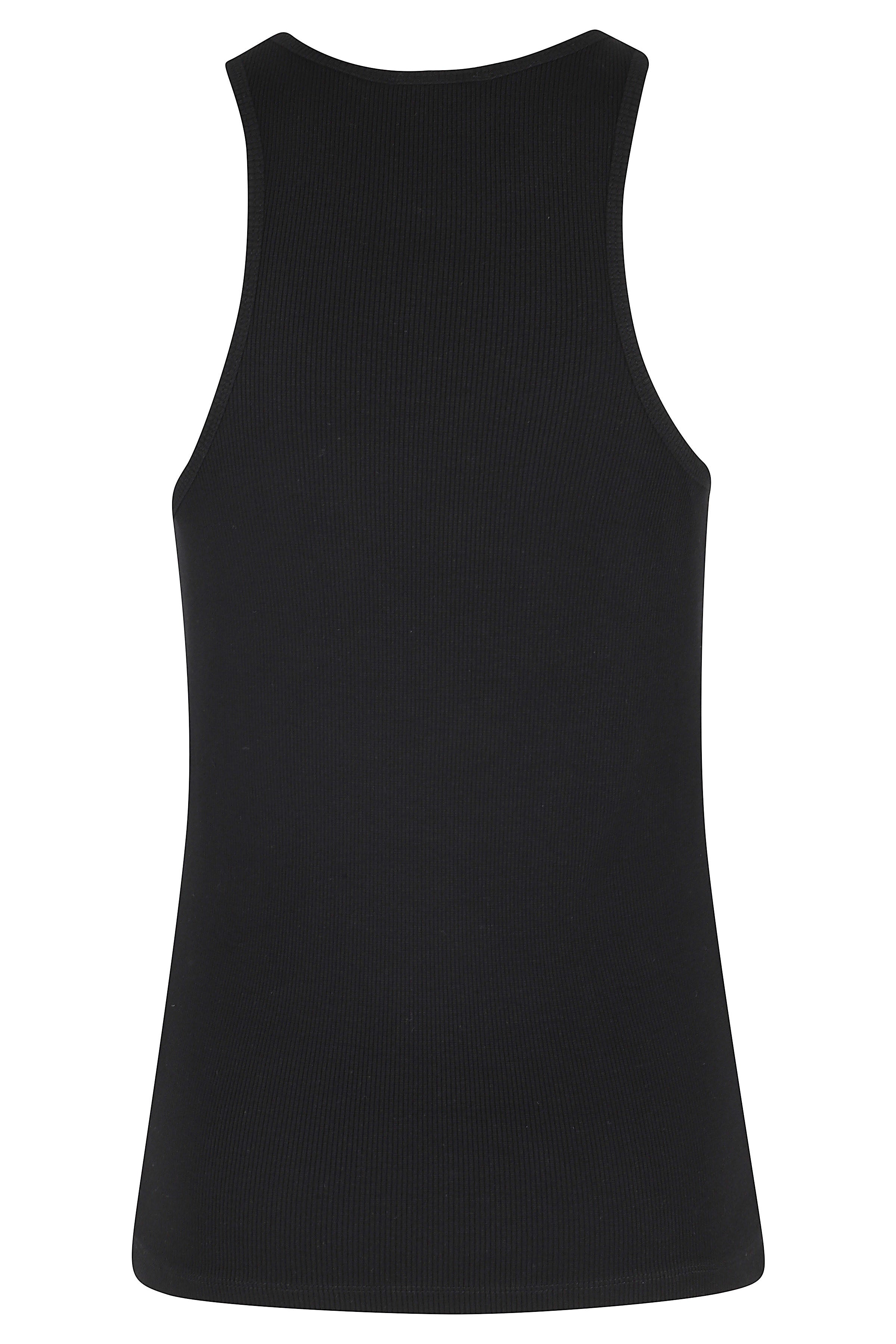 Cole Tank Black Cotone Elastane Top