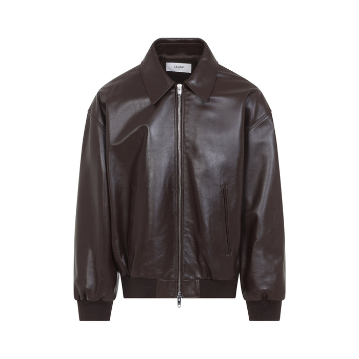 Teddy Jacket Brown Calf Leather