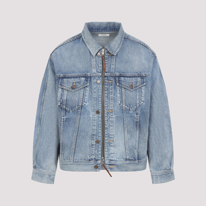 Trucker Jacket Blue Cotton