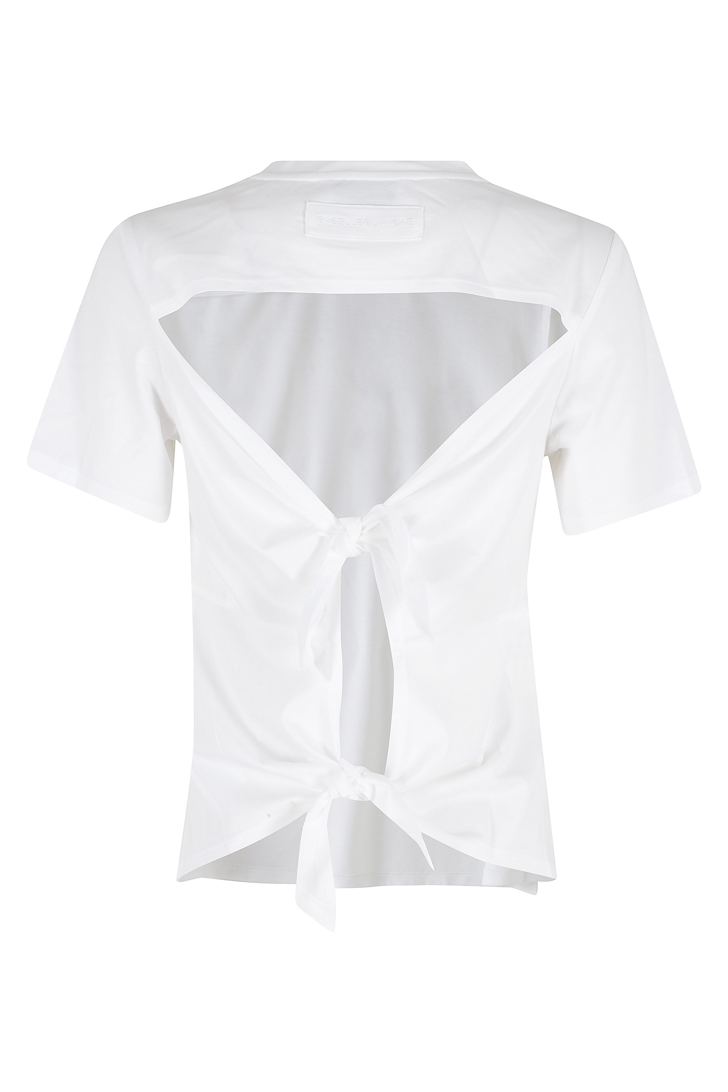 Tshirt White Tencel Cotone Poliestere T-shirt