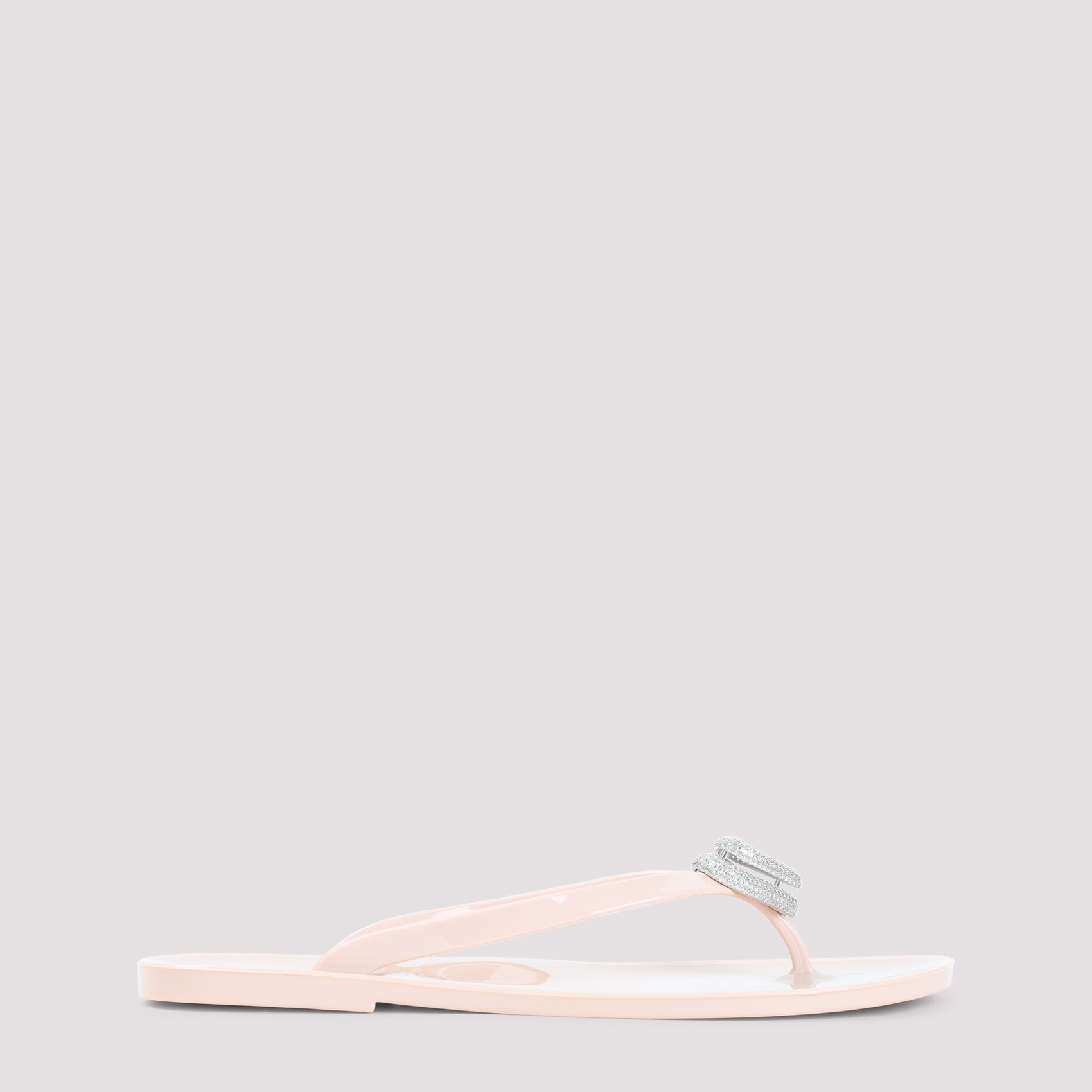 Double Heart Sandals Nude & Neutrals Pvc