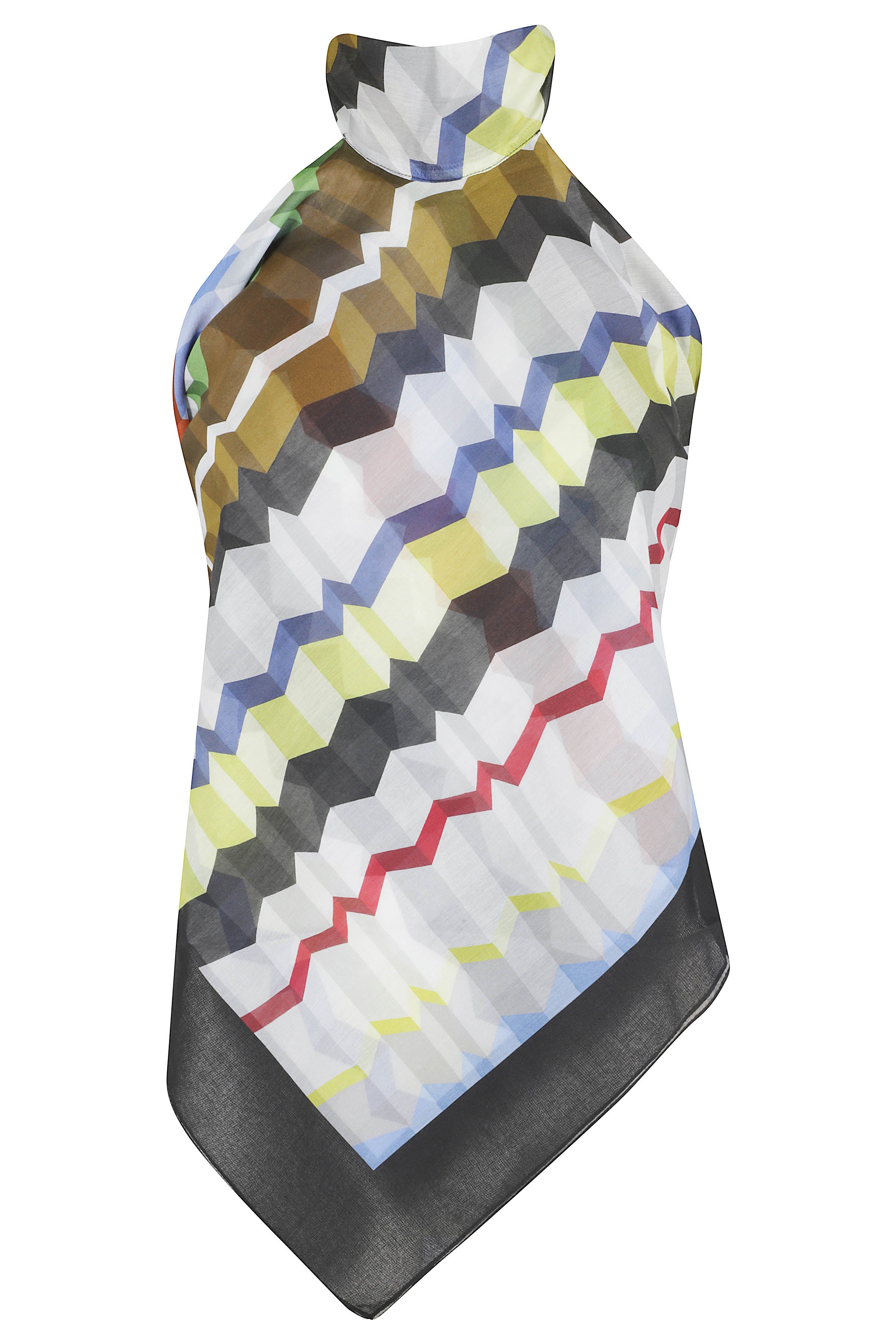 Top Multicolour Cotone Seta