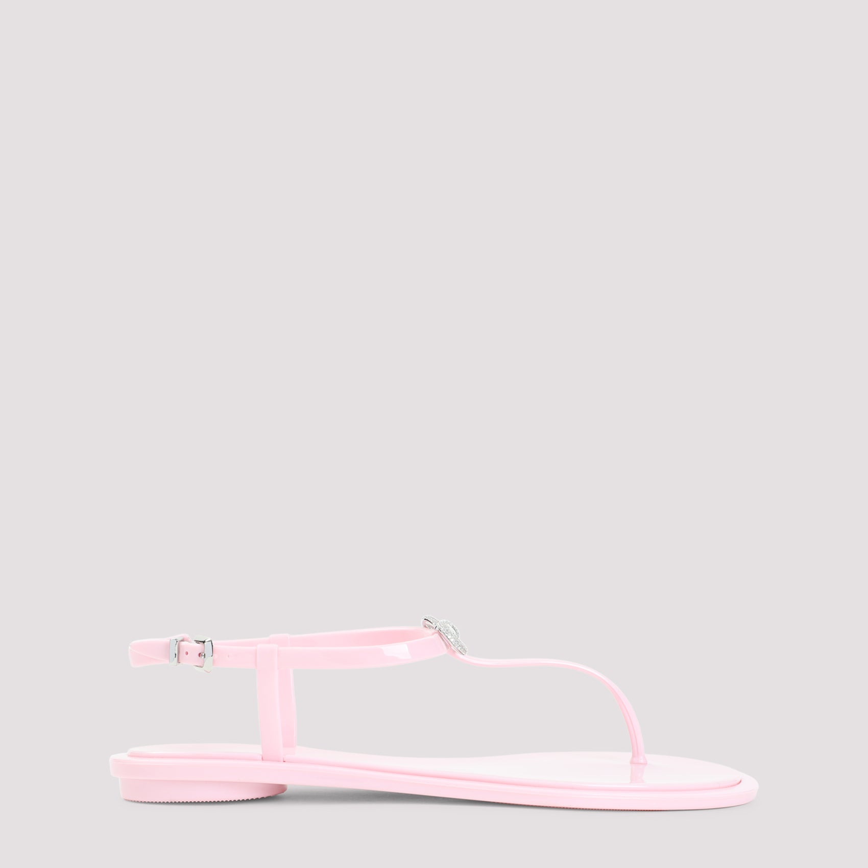 Double Bow Sandals Pink & Purple Pvc