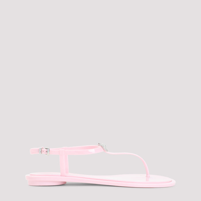 Double Bow Sandals Pink & Purple Pvc