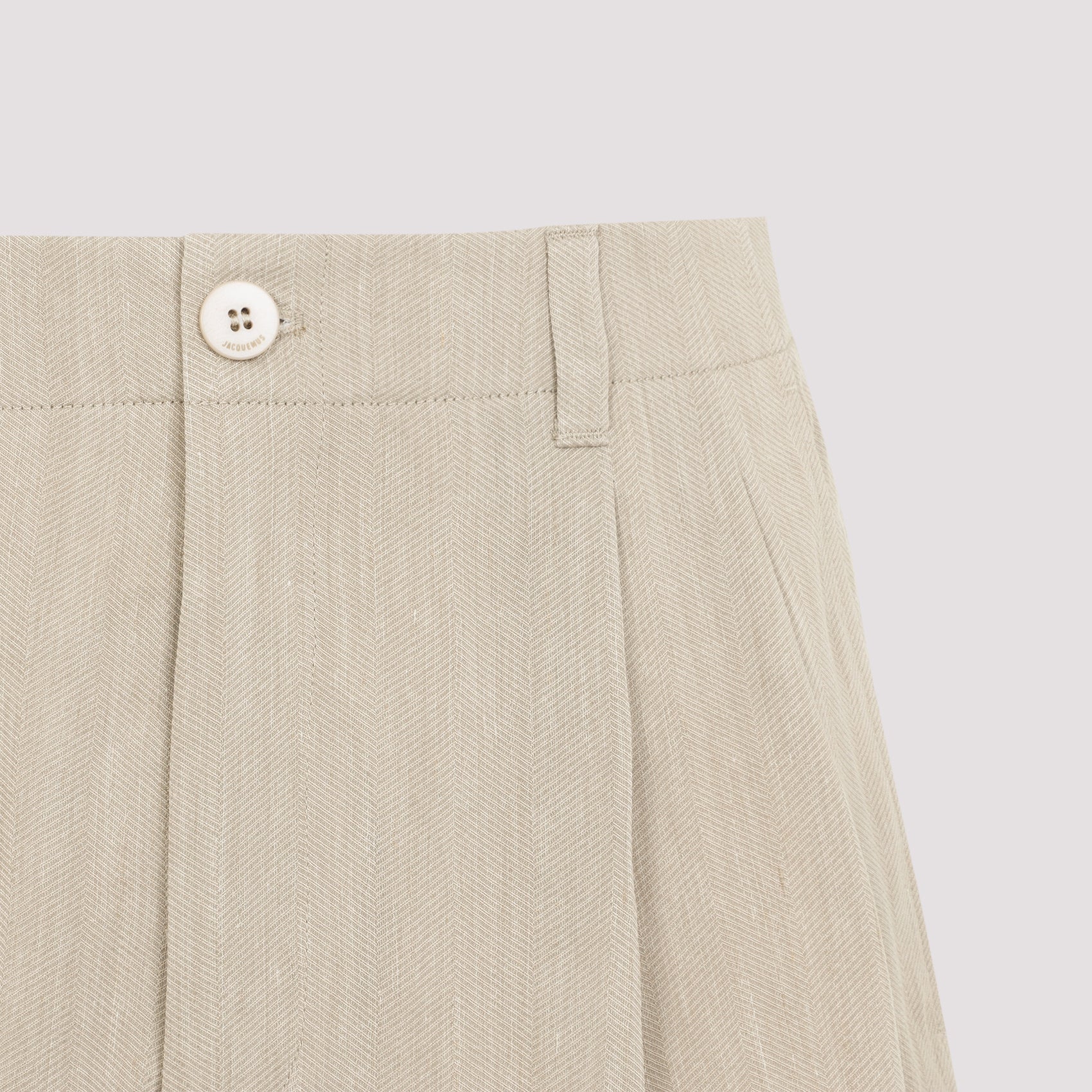 Pastro Shorts Nude & Neutrals Linen Viscose Polyamide Pant