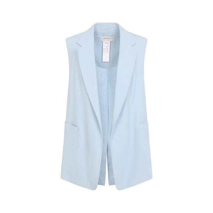 Sportmax Maggio Gilet Blue Viscose