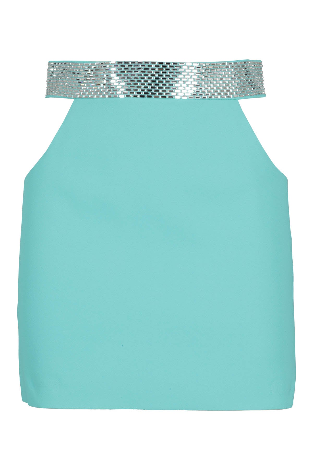 Cady Envers Satin Blue Gonna