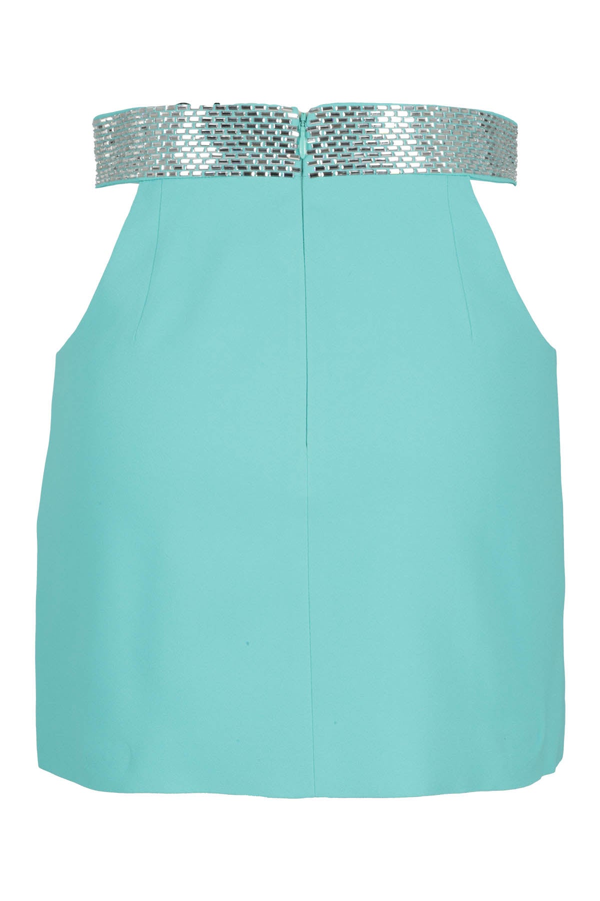 Cady Envers Satin Blue Gonna