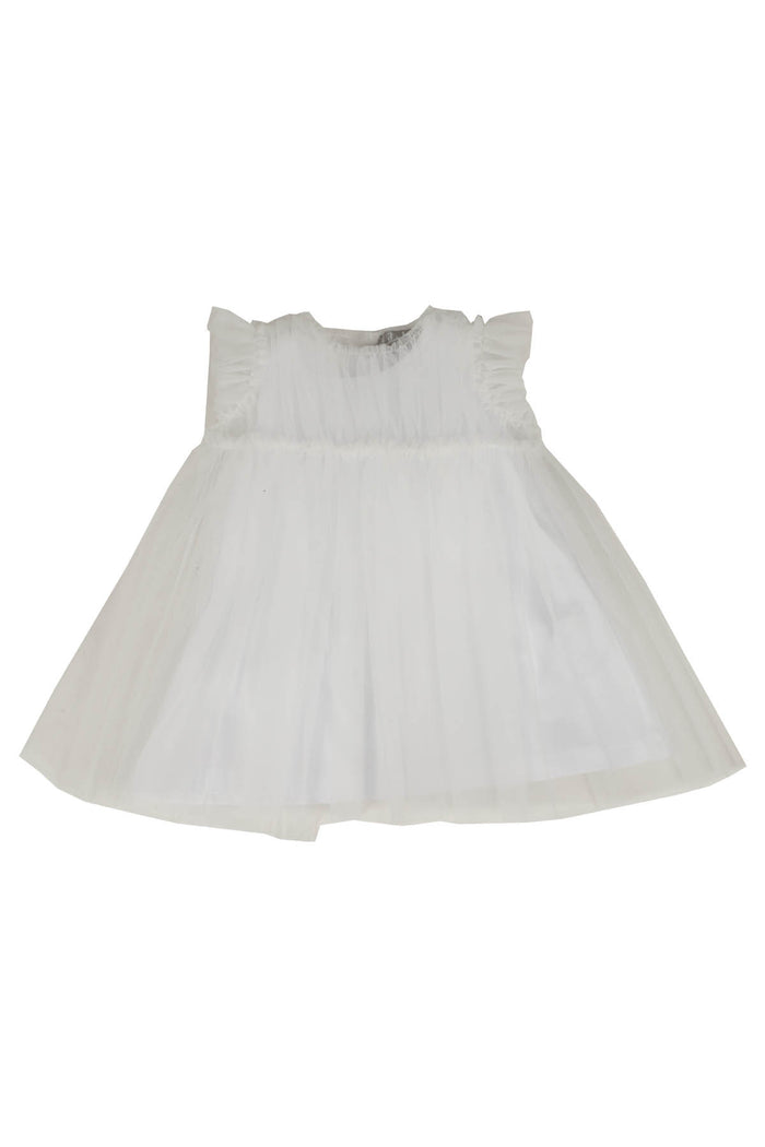 Manica Corta White Cotone Abito