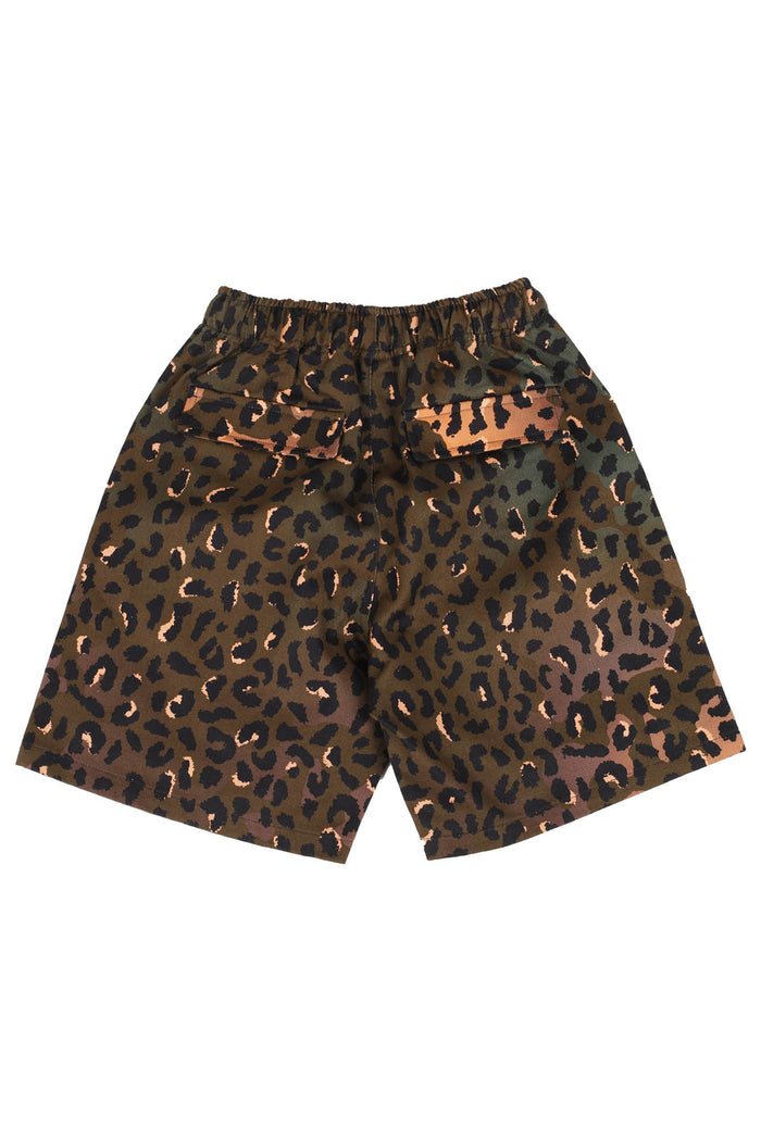 Animalier Cargo Brown Cotone Short