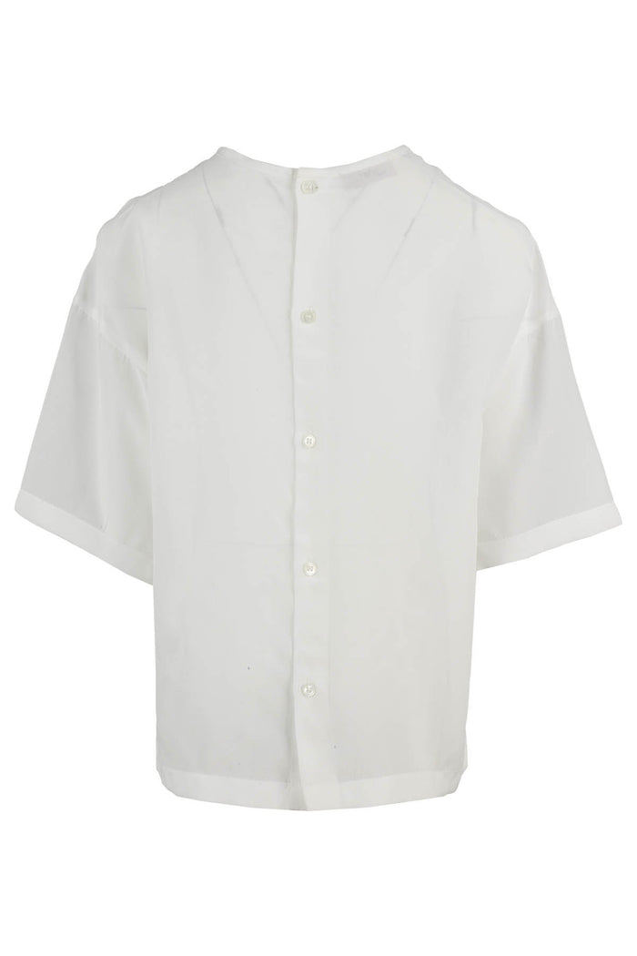 Shirt White Viscosa Camicia