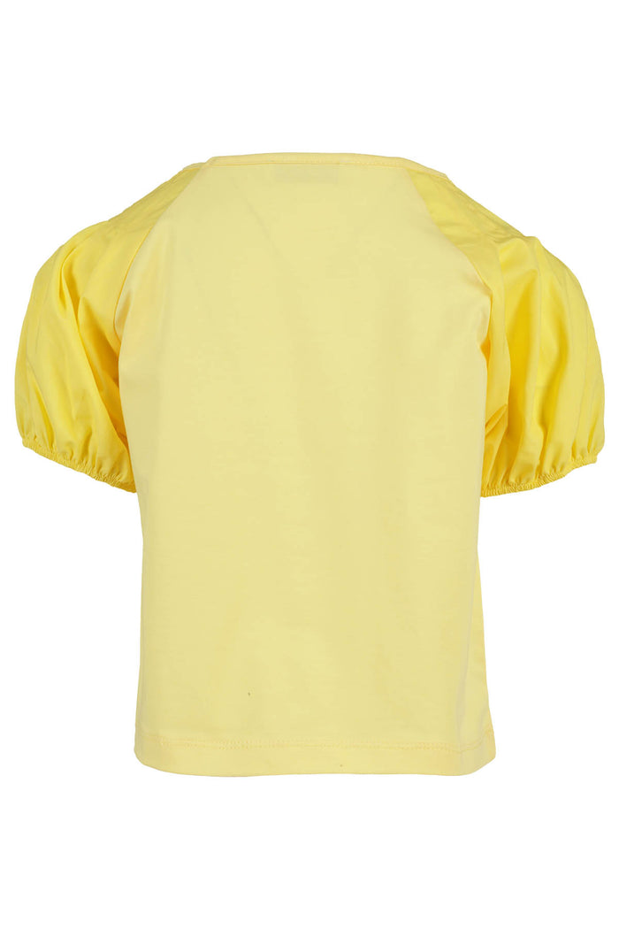 Maniche Popeline Yellow & Orange Cotone Elastan T-shirt