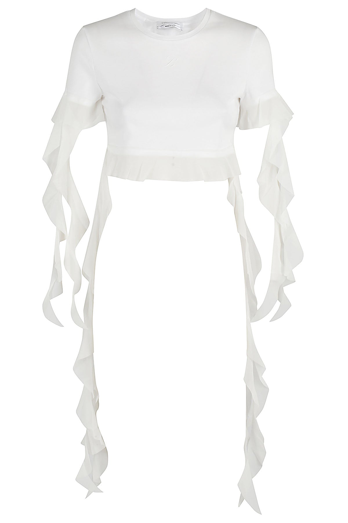 Ruches White Cotone Top
