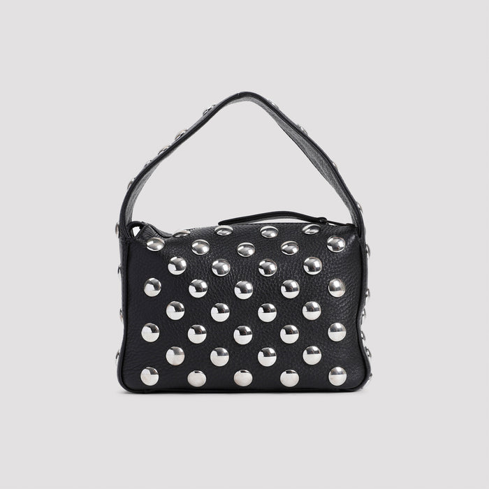 Elena Small Handbag Black Cow Leather Bag