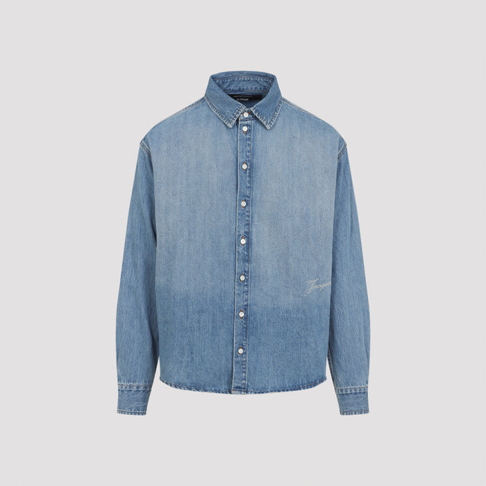 Simon De-nîmes Shirt Blue Cotton