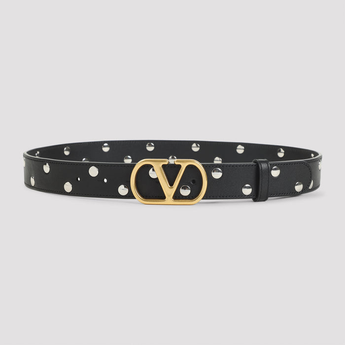 Buckle Belt Black Calf Leather