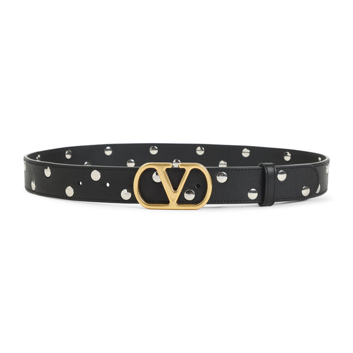 Buckle Belt Black Calf Leather