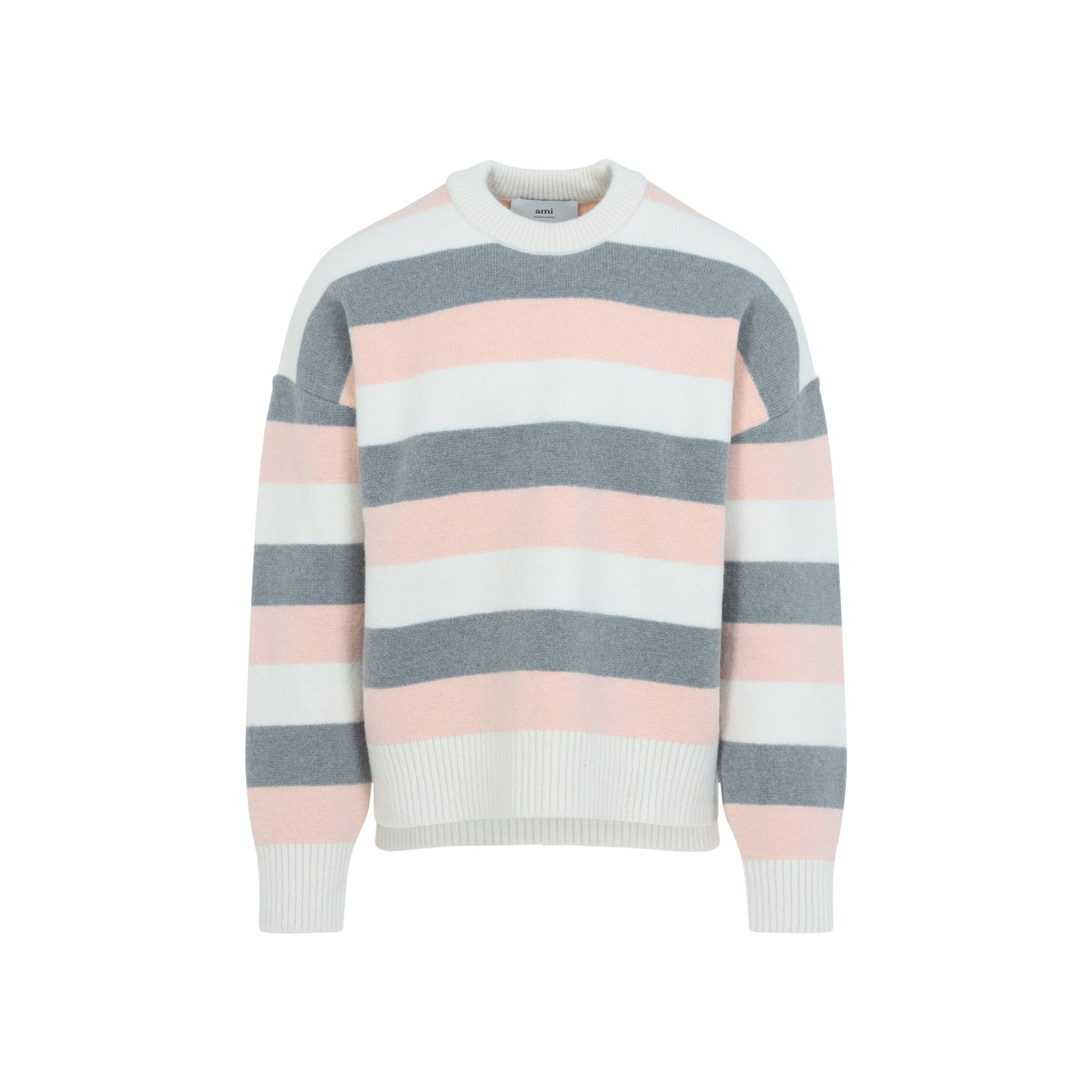 Ami Striped Crewneck Sweater Multicolour